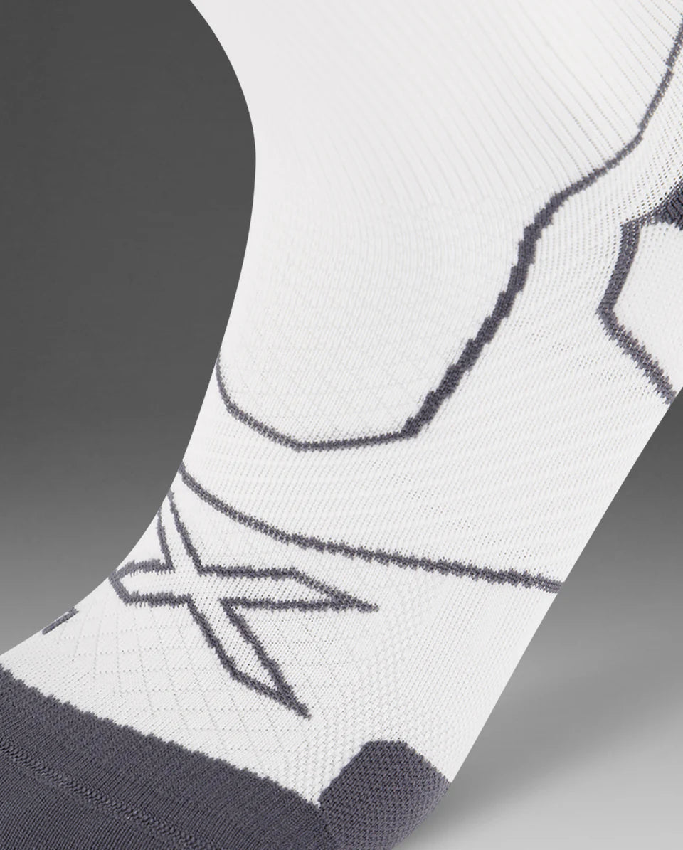 Vectr Cushion Crew Socks - White/Grey