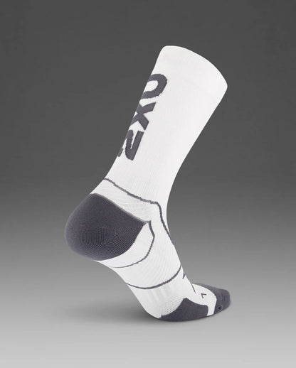 Vectr Cushion Crew Socks - White/Grey