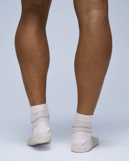 Vectr Netball Cushion 1/4 Crew Socks - White/Grey