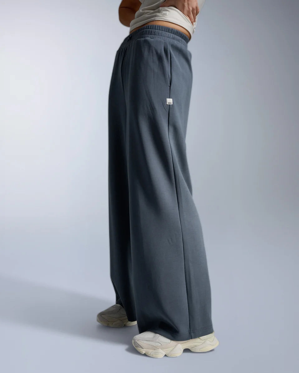 Wonderluxe Sand Washed Wide Leg Pants - India Ink