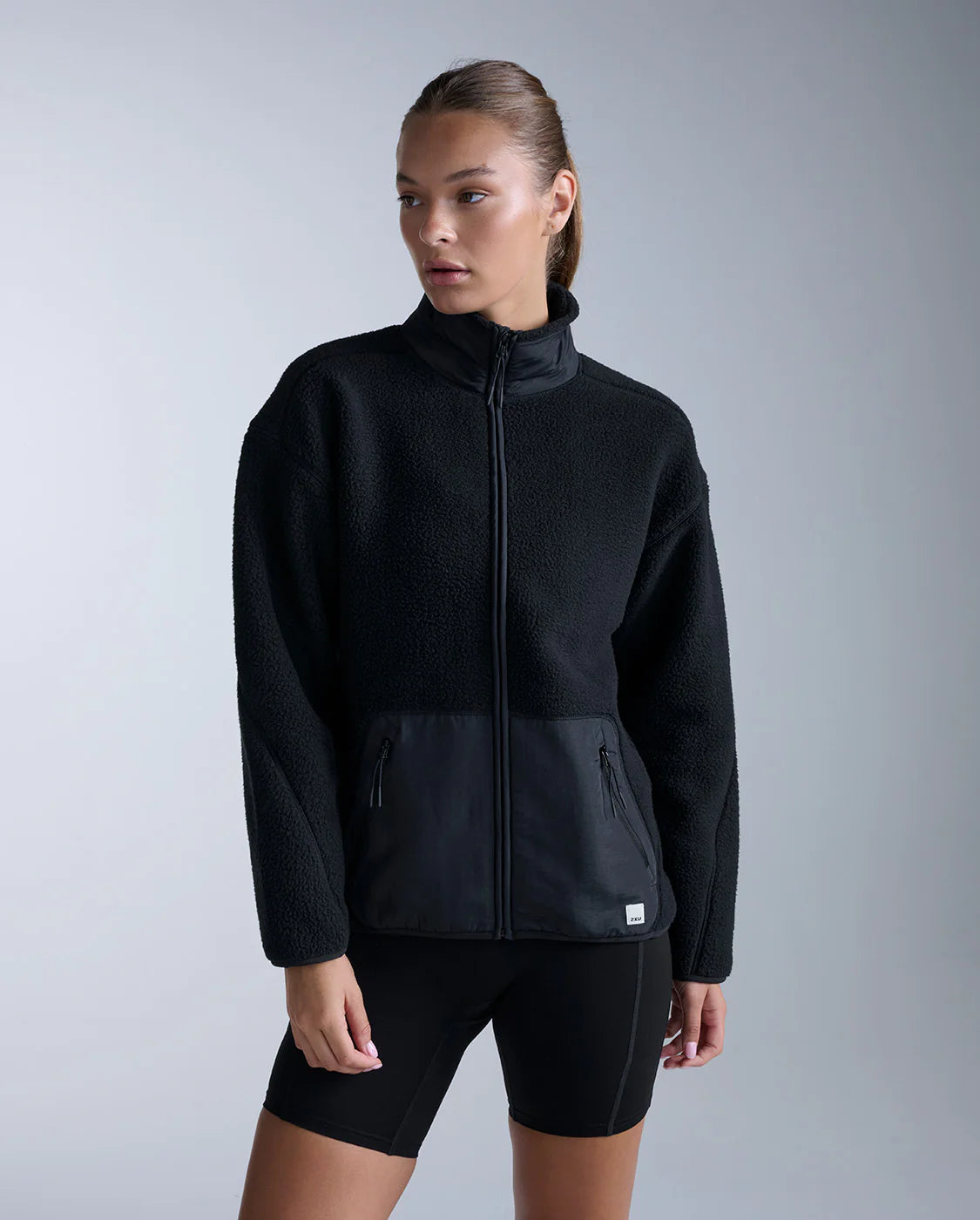 Sherpa Zip Fleece - Black