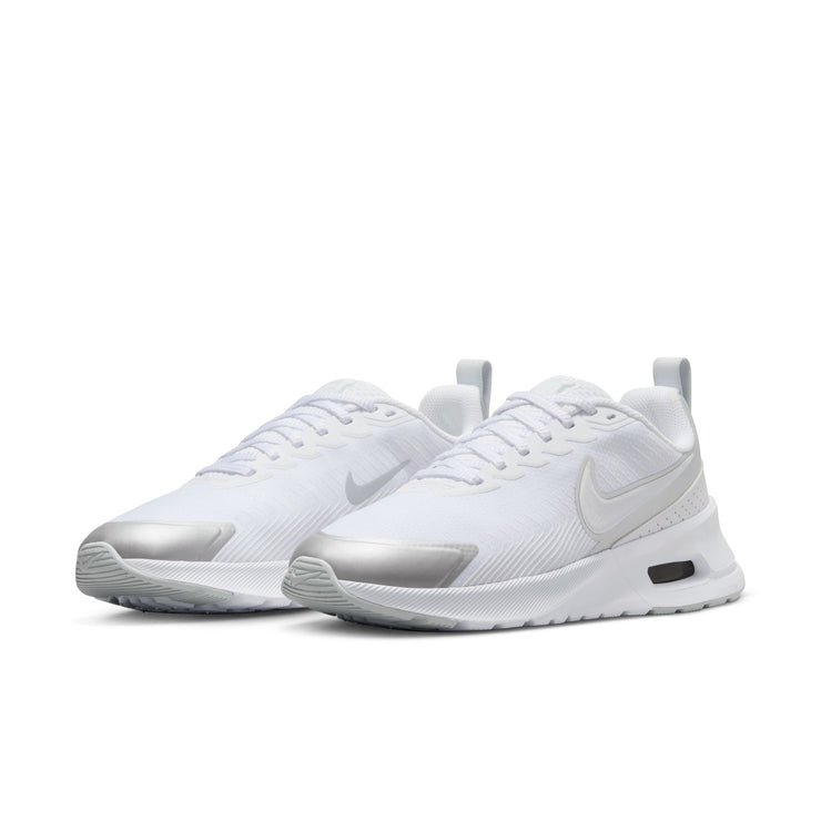 The Air Max Nuaxis is ready for everyday life. You can count on it to look good and feel good too, thanks to breathable mesh and an intuitive Air unit. With design elements inspired by the Air Max 270, the sleek shape makes it the perfect shoe to lace up and go.
