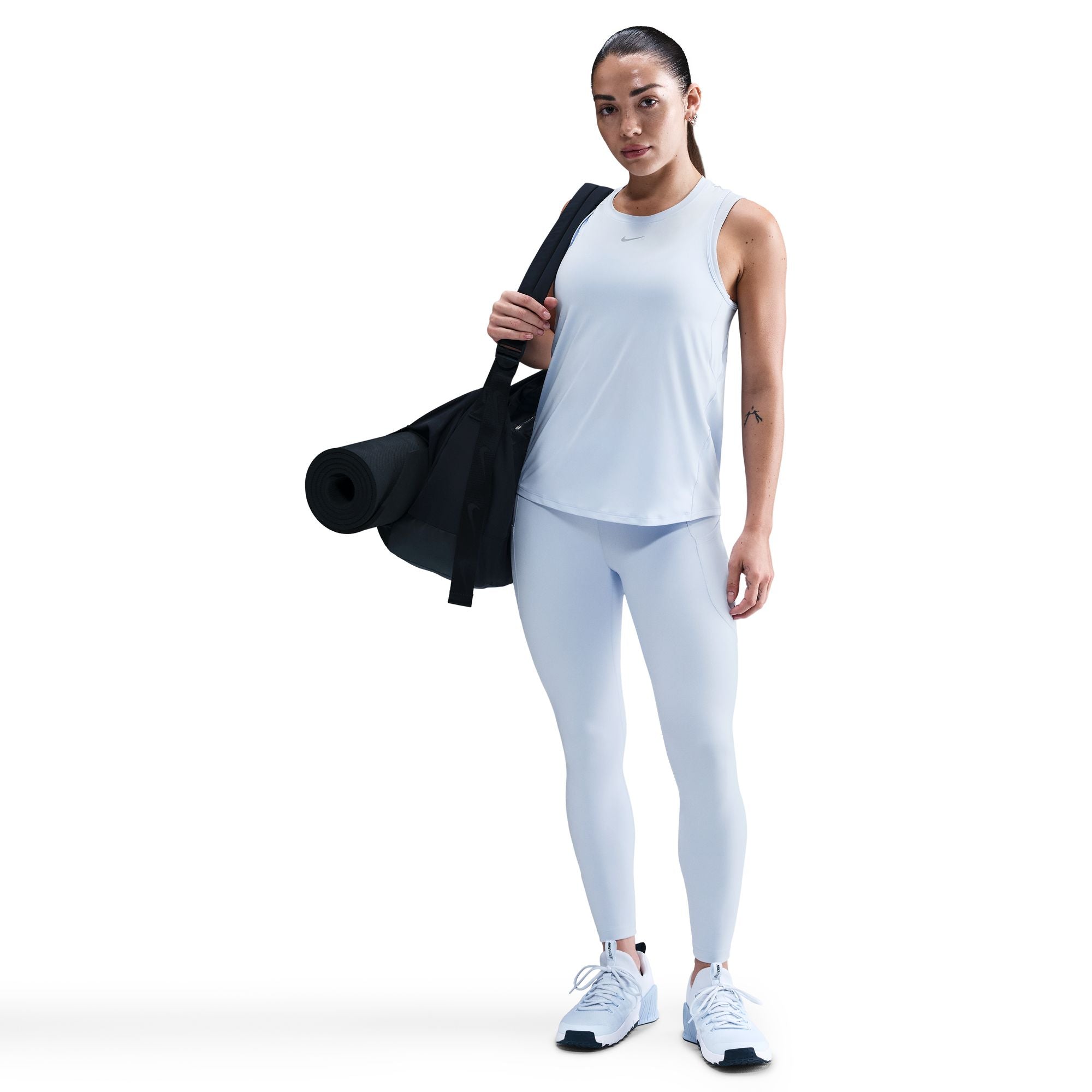 Nike One Classic tank top is ready for whatever you are. Lightweight, silky-smooth fabric dries quickly and works for wherever your day takes you. A timeless, easy-fitting style and sweat-wicking tech help you feel confident, comfortable and dry