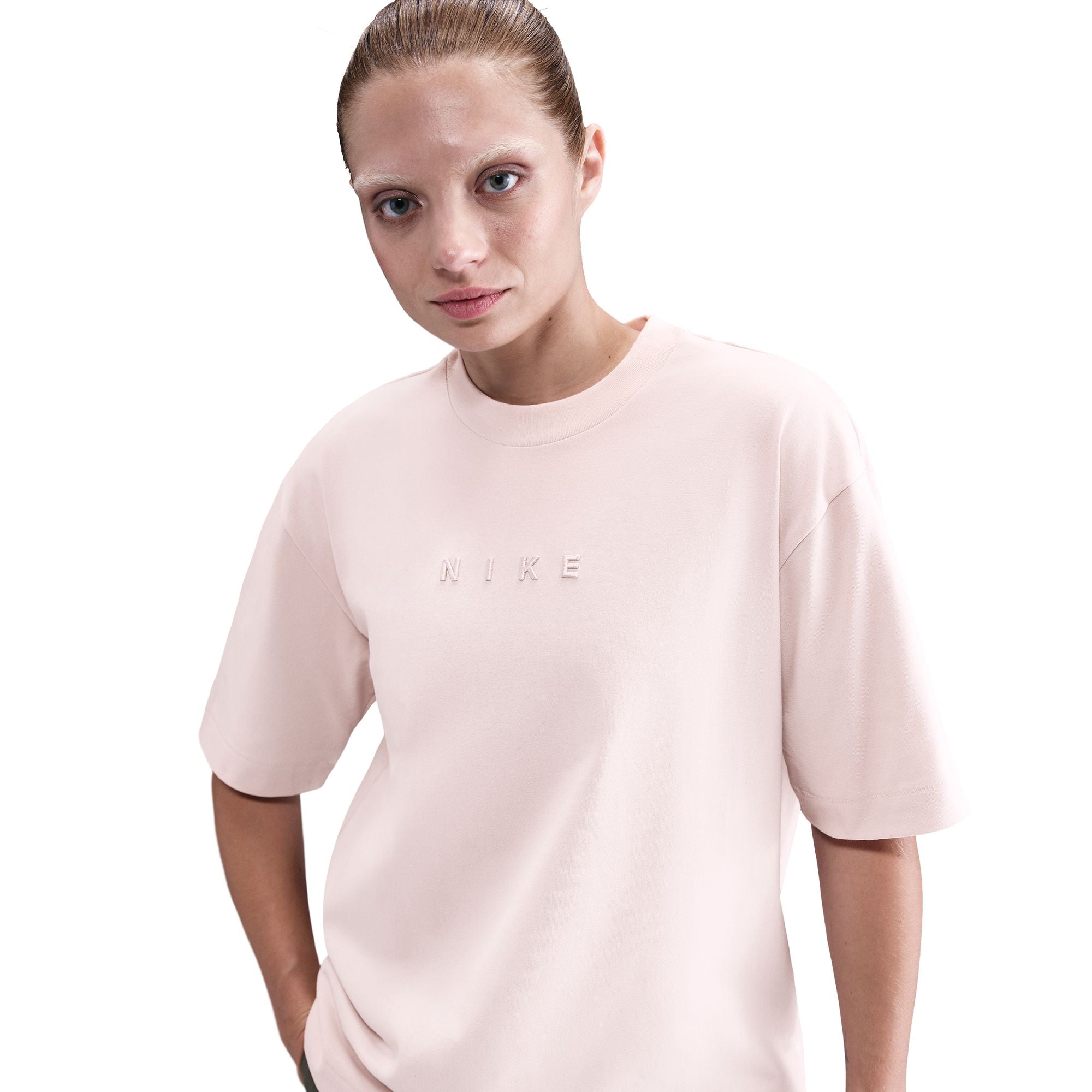 Midweight cotton and an oversized fit make for a soft, comfy tee.