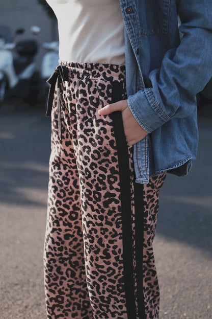 Adeline Pant - Neutral Leopard