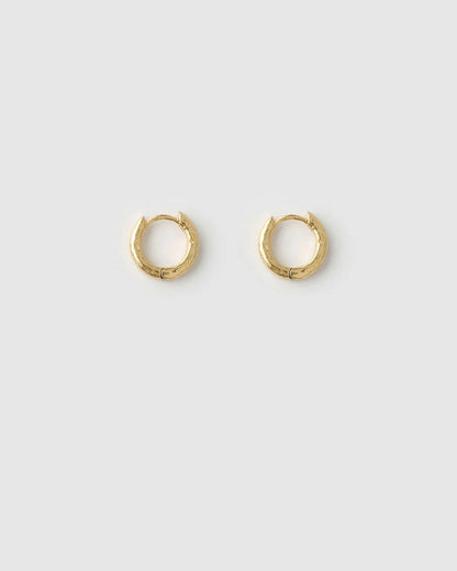 Cute, classy, and effortlessly versatile, the best-selling Luka Huggies are the smallest of the crushed gold collection
