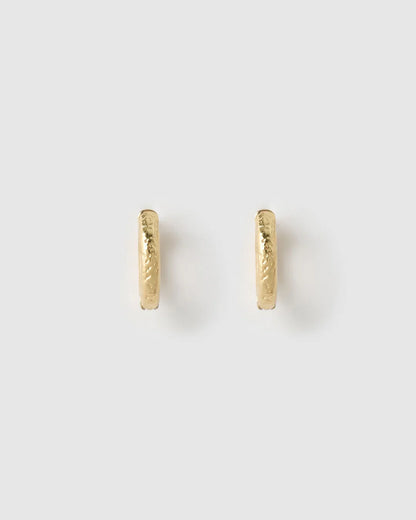 Cute, classy, and effortlessly versatile, the best-selling Luka Huggies are the smallest of the crushed gold collection