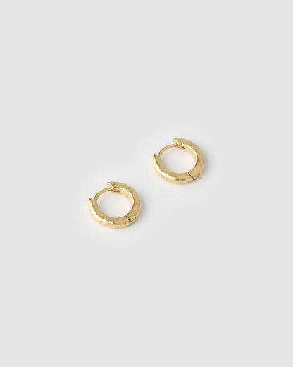 Cute, classy, and effortlessly versatile, the best-selling Luka Huggies are the smallest of the crushed gold collection