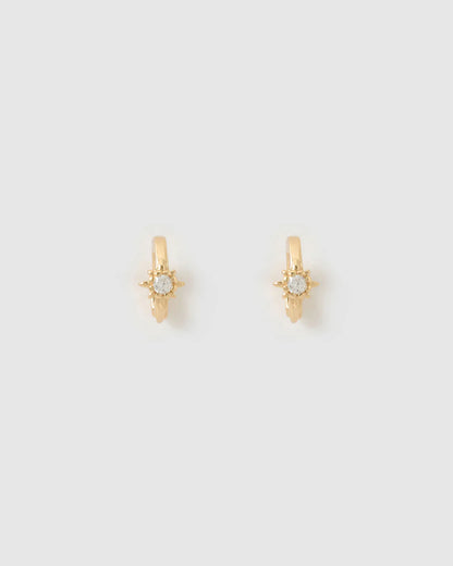 Nova Huggie Earrings - Gold