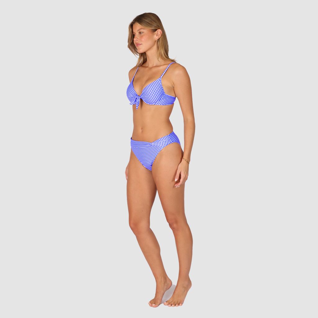 Riviera Twist Band Regular Bikini Bottom - Sapphire