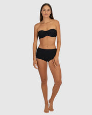 Boning support gripper elastic removable and Adjustable and convertible straps hidden underwire Fabric: 93% Polyamide / 7% Elastane Fabric: Made in Italy Made in Australia
