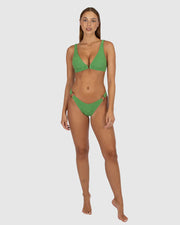 Ibiza Ring Side Hipster Bikini Bottom - Moss