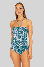 La Selva Bandeau One Piece Swimsuit - Belize