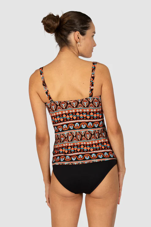 Morocco Multi Fit Tankini Top - Black