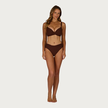 Wrap detail for a flattering, feminine silhouette
Tummy control panel for a smooth, sculpted fit
Full coverage for comfortable, confident wear