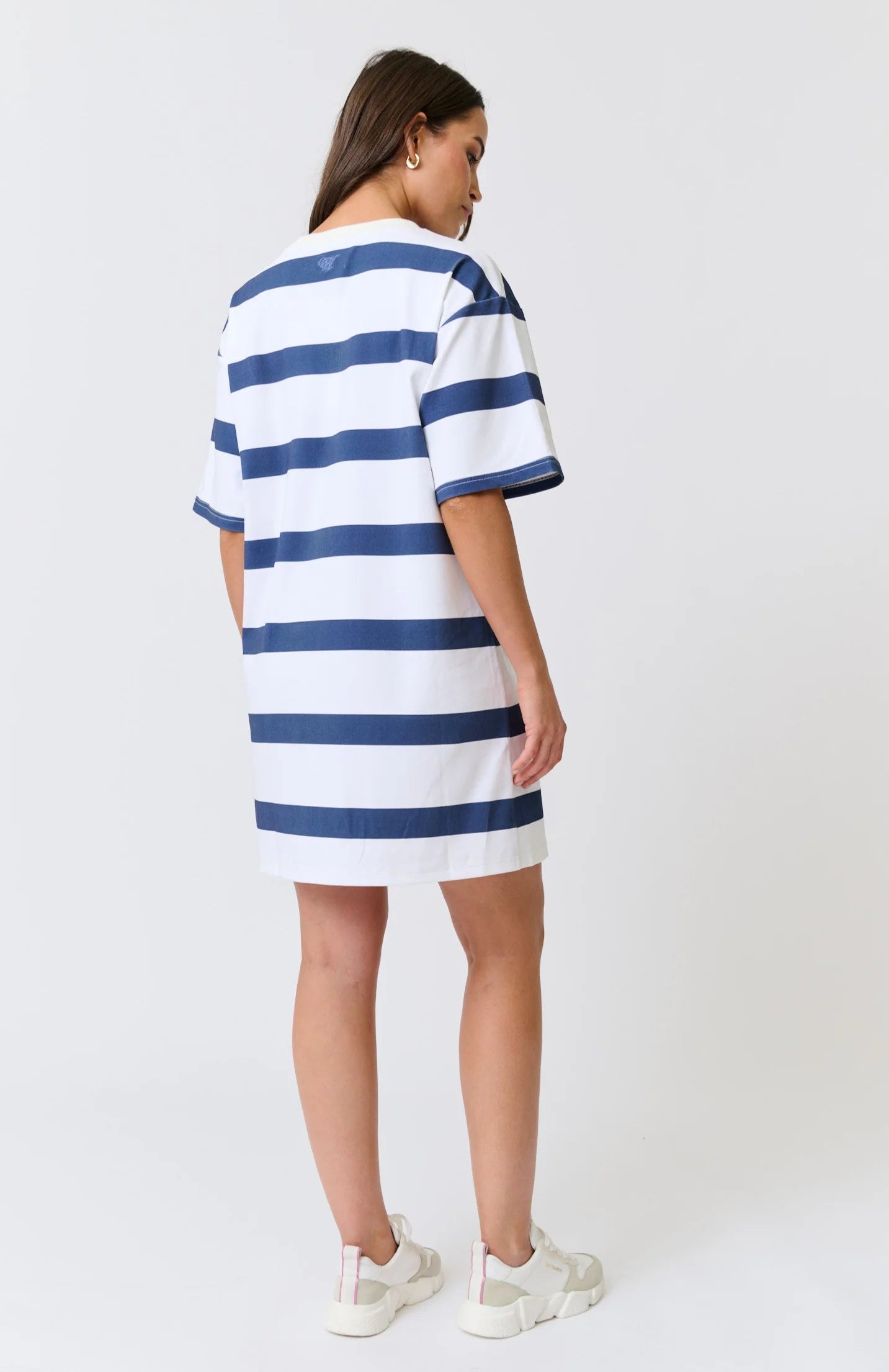 Jagger T-Shirt Dress - Navy Stripe