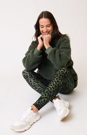 Pixie Legging - Khaki Leopard