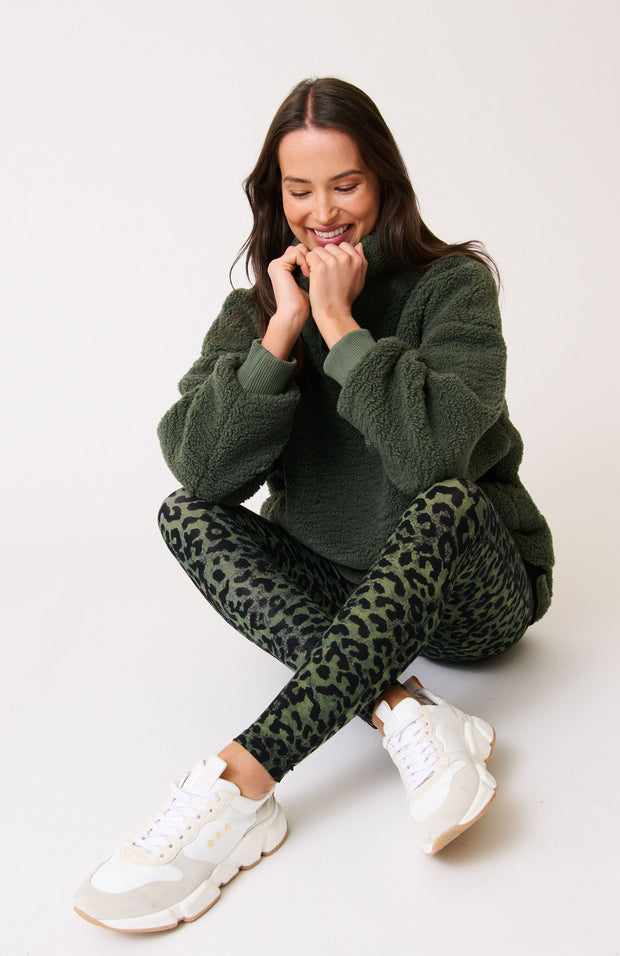 Pixie Legging - Khaki Leopard
