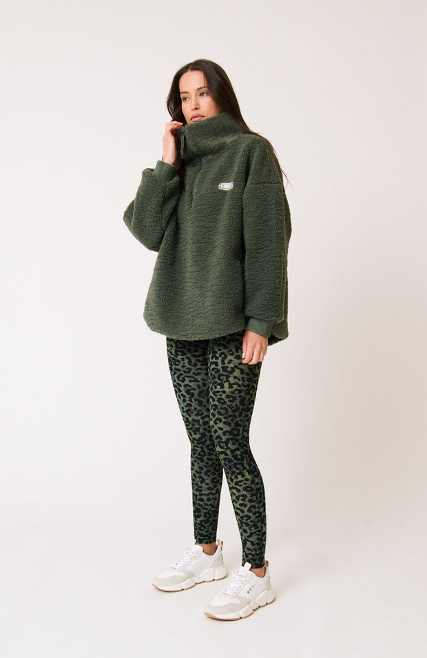 Pixie Legging - Khaki Leopard
