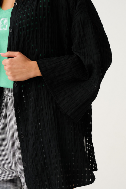 Stevie Kaftan-Black Weave