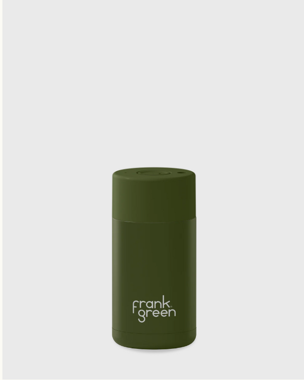 Frank Green Ceramic Reusable Cup - 12oz/355ml - Khaki