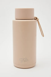 This is the ultimate reusable bottle experience. it looks beautiful, maintains the liquid temperature you desire for hours and tastes the way you intended (no nasty metallic flavour here). plus you can be confident knowing it won’t spill in your bag when you’re on the go.   large: 34oz / 1,000ml