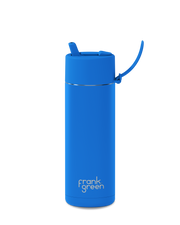 Frank Green Limited Edition Ceramic Reusable Bottle - 595ml - Blue Lagoon- Flip Straw Lid