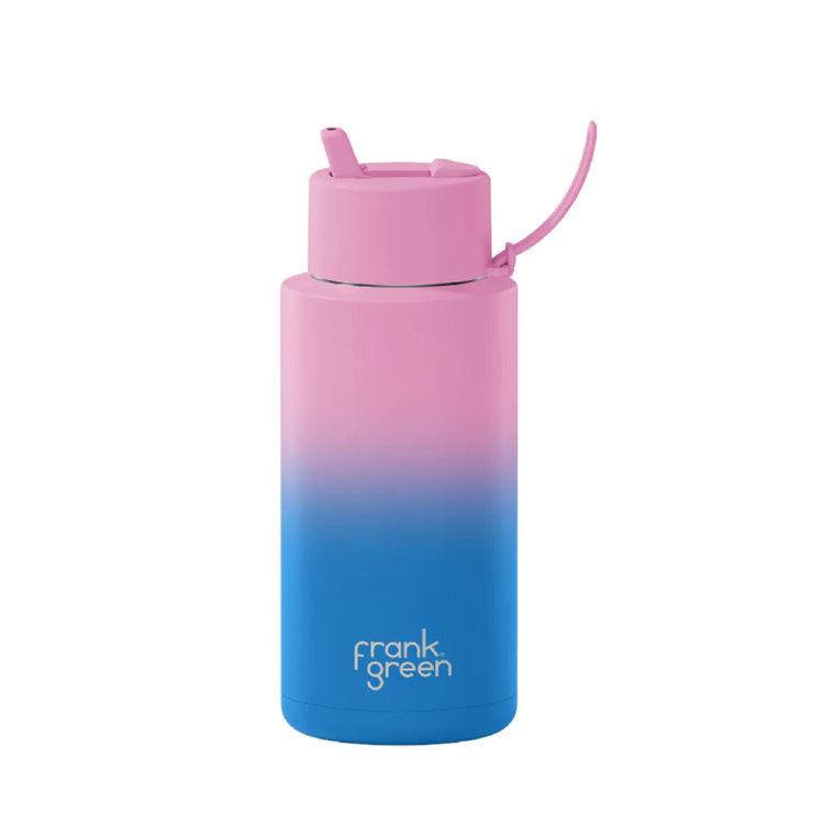 Gradient Ceramic 34oz Reusable Bottle - Wild Orchid