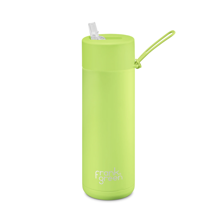 This is the ultimate reusable bottle experience. it looks beautiful, maintains the liquid temperature you desire for hours and tastes the way you intended (no nasty metallic flavour here). plus you can be confident knowing it won’t spill in your bag when you’re on the go.   regular: 20oz / 595ml