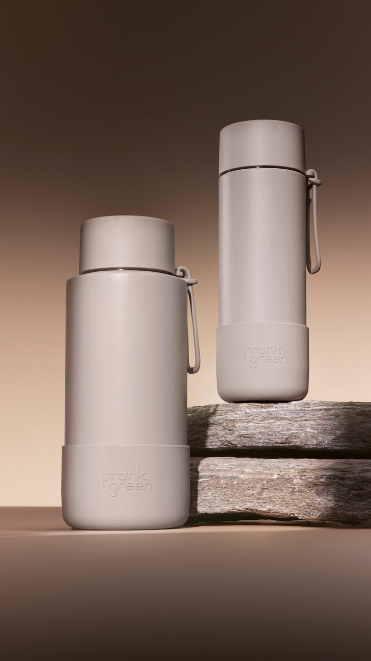 This is the ultimate reusable bottle: it’s beautiful, maintains your beverage temperature and keeps your drink tasting just the way you like it (no nasty metallic flavoured water here). Plus, you can relax knowing it won’t spill in your bag when you’re on the go.