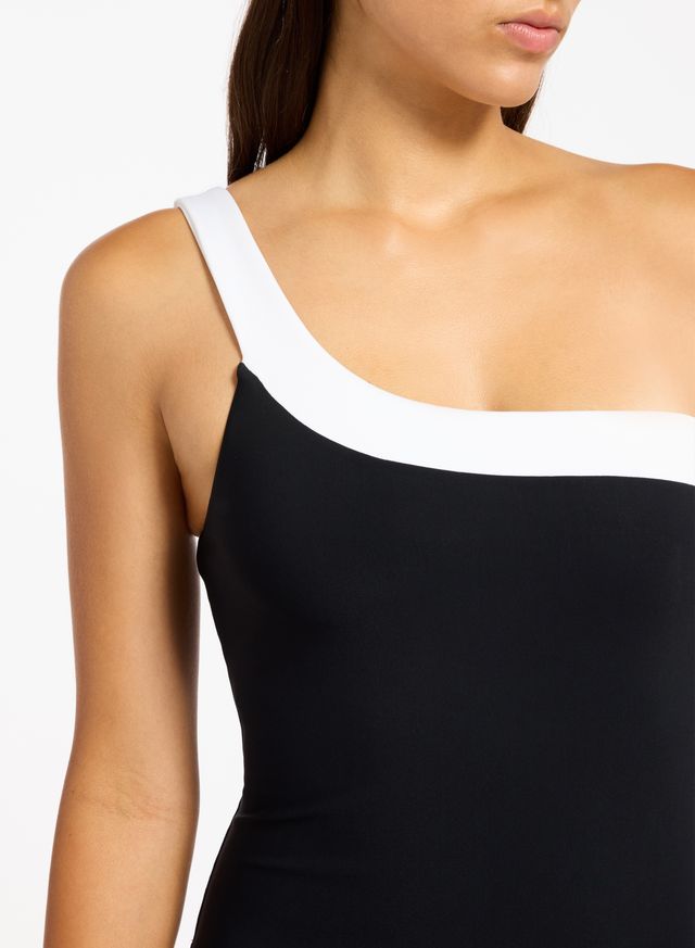 Jets Eternal One Shoulder One Piece- Black