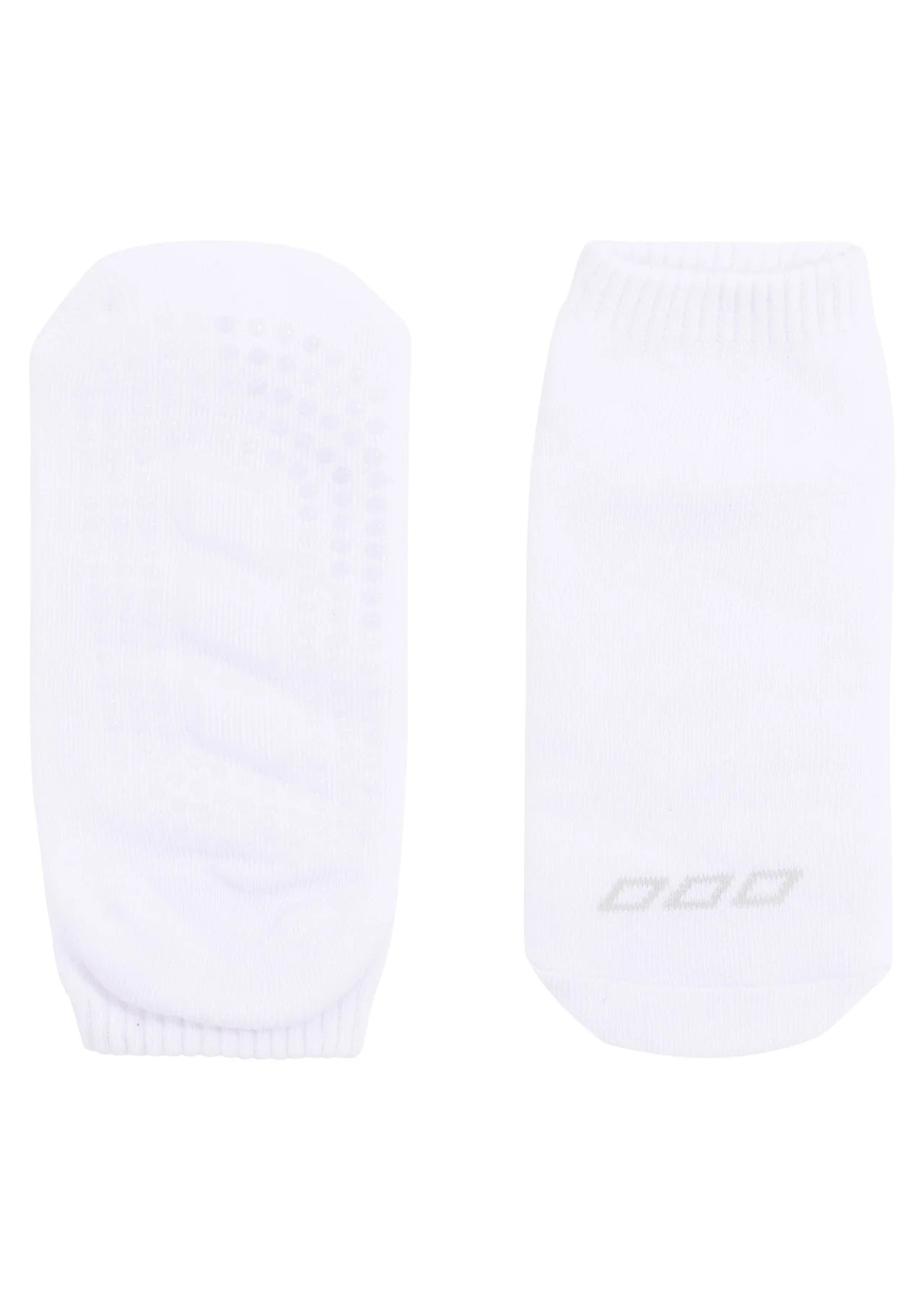 2PK Icon Pilates Grip Socks - Grey Marl/White