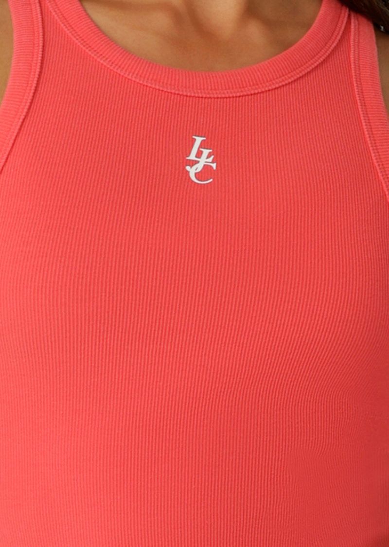 Wear Anywhere Wardrobe Essential
Premium Stretch Cotton Blend Rib Fabrication
Higher Neckline for Added Coverage
Vintage Wash Unique to Each Style
LJC Logo Print