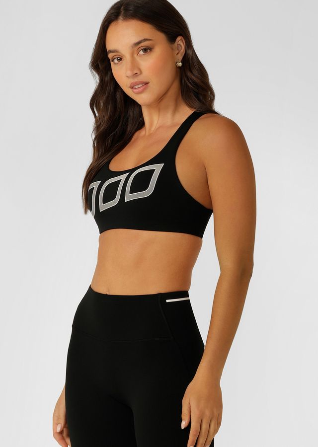 Hidden Bounce Reducing Lining and Stabilising Anchor Points Provides Maximum Support
Statement Raised Rubber Iconic Logo
Bonded Racerback Silhouette Provides Streamlined Support without Weighing You Down.
Back Keyhole for Ventilation Where You Need It Most
Limited Edition Never Give Up Rubber Badge