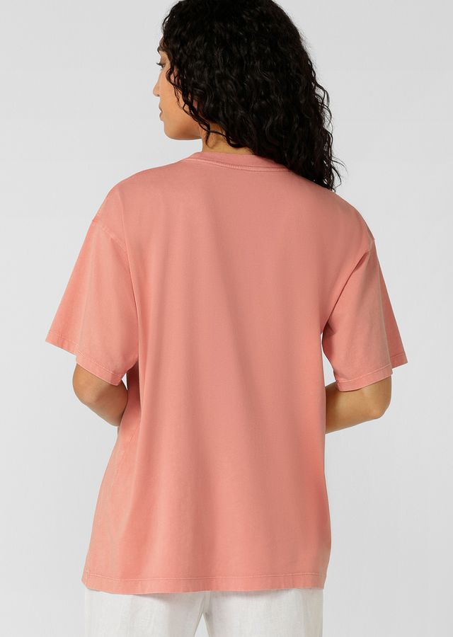 Vacation Washed Boyfriend T-Shirt - Washed Sunkissed Melon
