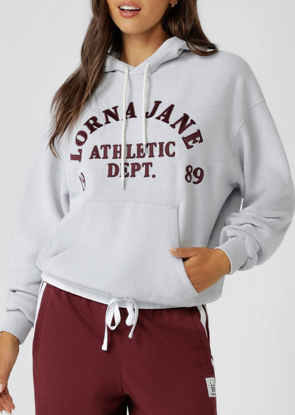 Oversized Vintage Sweatshirt Inspired Fit
Hooded Design with Drawcord Adjustability
Front Kangaroo Pocket To Stash your Essentials
Premium Cotton Reverse Fleece Bonded Fabrication
Drawcord Adjustability at the Hem to Trap in the Warmth
