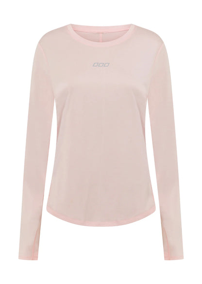 Amy Dynamic Active Long Sleeve Top - Arctic Pink