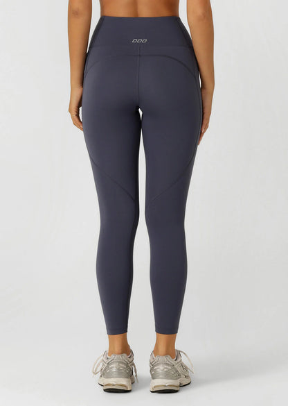 Amy Phone Pocket Ankle Biter Tech Leggings - Ash Blue