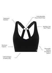 Amy Sports Bra - Black