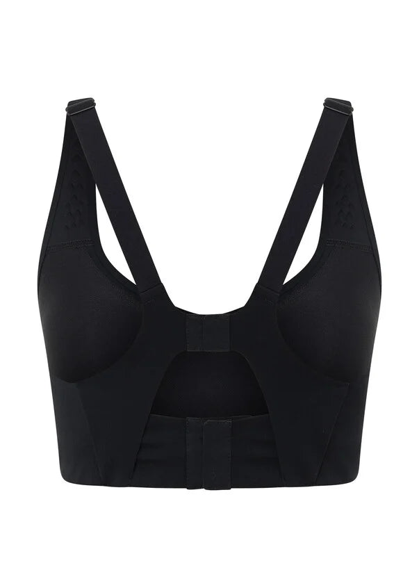 Engineered for unmatched comfort and maximum support, this sports bra is designed with soft moulded foam cups that encapsulate the larger bust, providing 360* support and higher coverage. Perfect for all workouts - from yoga to HIIT.