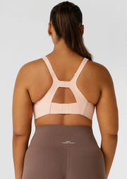 Engineered for unmatched comfort and maximum support, this sports bra is designed with soft moulded foam cups that encapsulate the larger bust, providing 360* support and higher coverage. Perfect for all workouts - from yoga to HIIT.