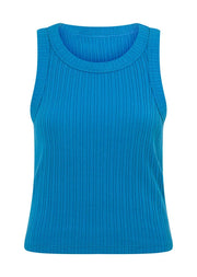 The perfect addition to your active and everyday wardrobe, this wide rib tank features a classic silhouette and flattering fit that is versatile enough to wear in and out of the gym.