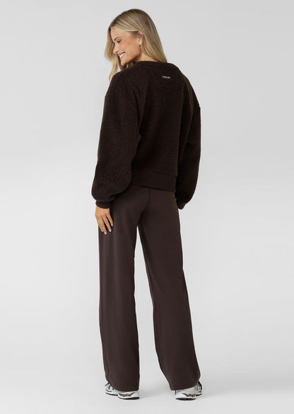Field Teddy Cardigan - Volcano