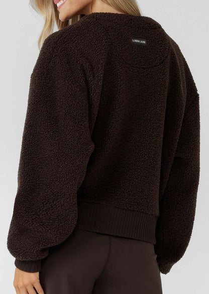 Field Teddy Cardigan - Volcano