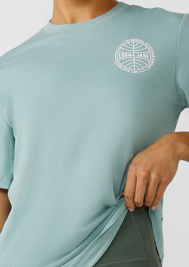Level up your style with this Relaxed Tee. Featuring small LJ logo print on lightweight and breathable cotton blend fabric, this tee is the perfect addition to your active and weekend wardrobe.