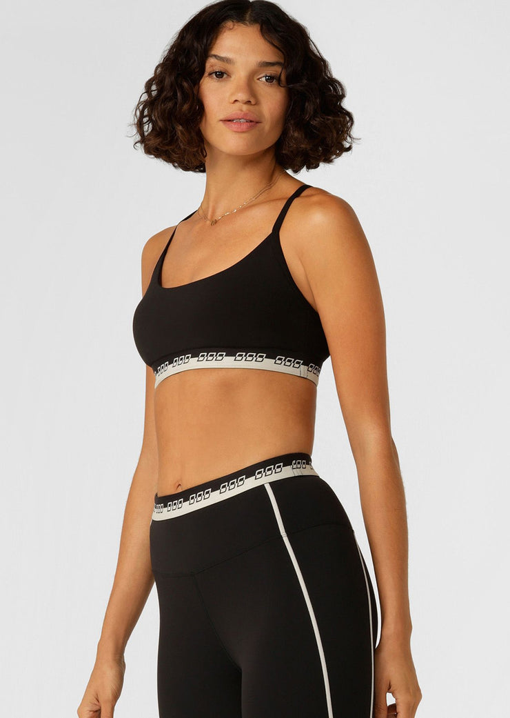 Make a statement in the iconic all day sports bra. Made from our iconic Nothing 2 See Here™ fabric, this style features limited edition iconic elastic across the hem, adjustable shoulder straps and removable padding for shape and support.