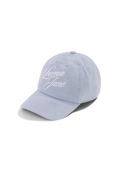 Legacy Script Distressed Cap - Washed Beach House Blue