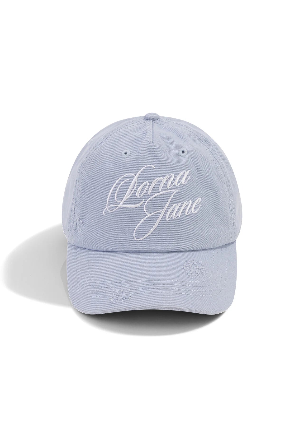 Legacy Script Distressed Cap - Washed Beach House Blue