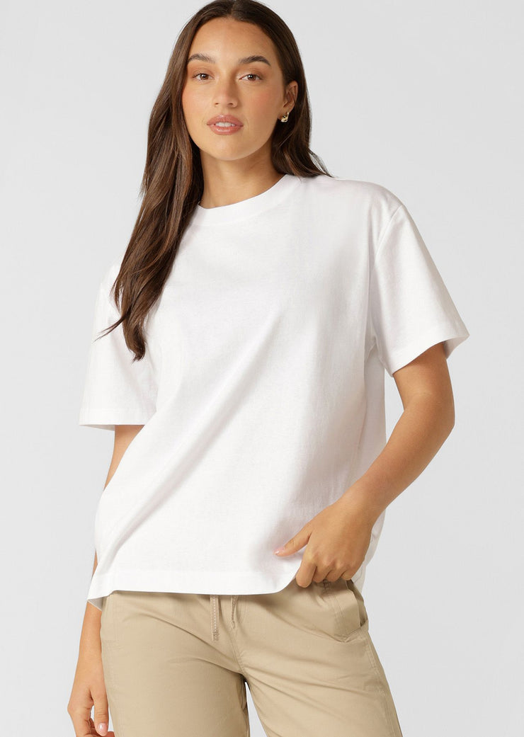 Meet your new everyday wardrobe essential - the LJ Basics T-shirt! Crafted from our premium cotton fabric, in a brand new Classic Oversized silhouette, this wear-anywhere versatile design makes for a must-have addition to your wardrobe.