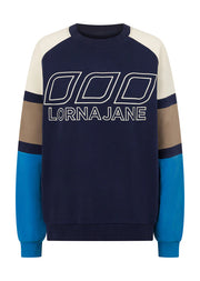 Layer up in this effortlessly cool sweatshirt. Made from our super soft and breathable cotton terry, it's the perfect transitional style you can wear throughout and after winter. Complete with our iconic colour blocking and statement logo embroidery, this is your must-have athleisure styling piece